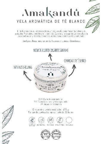 Vela Vegana de Té Blanco-1