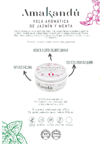 Vela Vegana de Jazmín y Menta-1