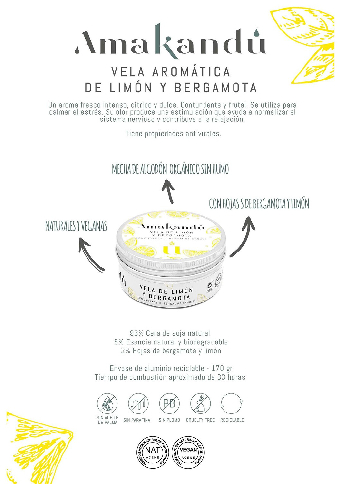 Vela Vegana de Limón y Bergamota-1