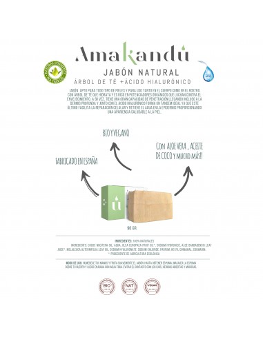 Jabón Árbol de Té & Ácido Hialurónico