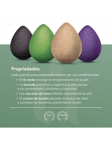 Esponjas faciales orgánicas de konjak