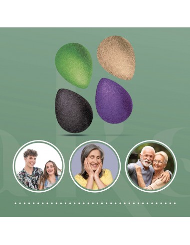 Esponjas faciales orgánicas de konjak