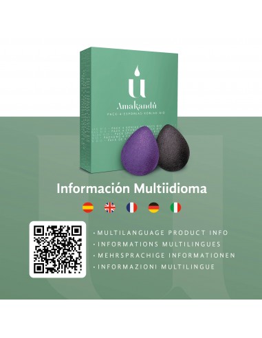 Esponjas faciales orgánicas de konjak