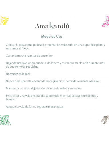 Vela Vegana de Jazmín y Menta