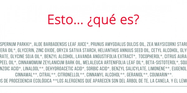 INCI ¿Por qué no entiendo nada?
